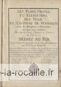 Plans Profils Elévations Versailles